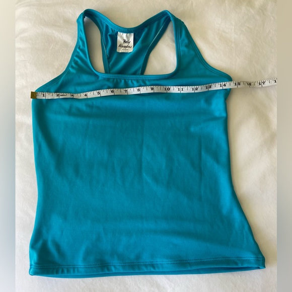 Teal blue Body Wrappers crop top medium - Picture 3 of 6